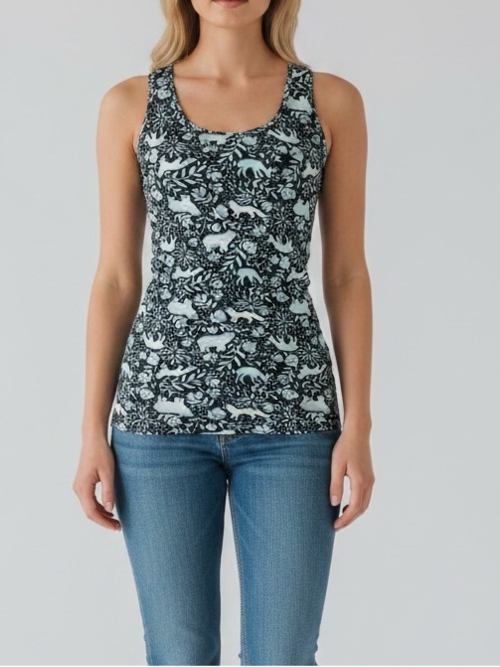 Duluth Trading Co Print No Yank Tank Size XXS NWT